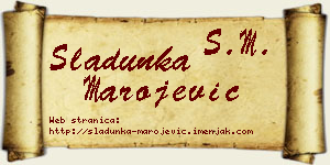 Sladunka Marojević vizit kartica